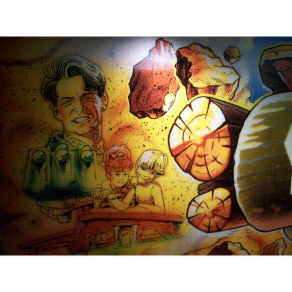 The Flintstones Pinball Machine Translite Game Art Original NOS 1994 - Picture 5 of 10